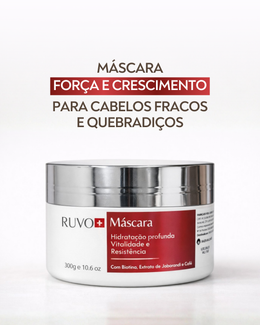 Kit Tratamento Capilar RUVO Shampoo Máscara e Tônico Fortalecedor
