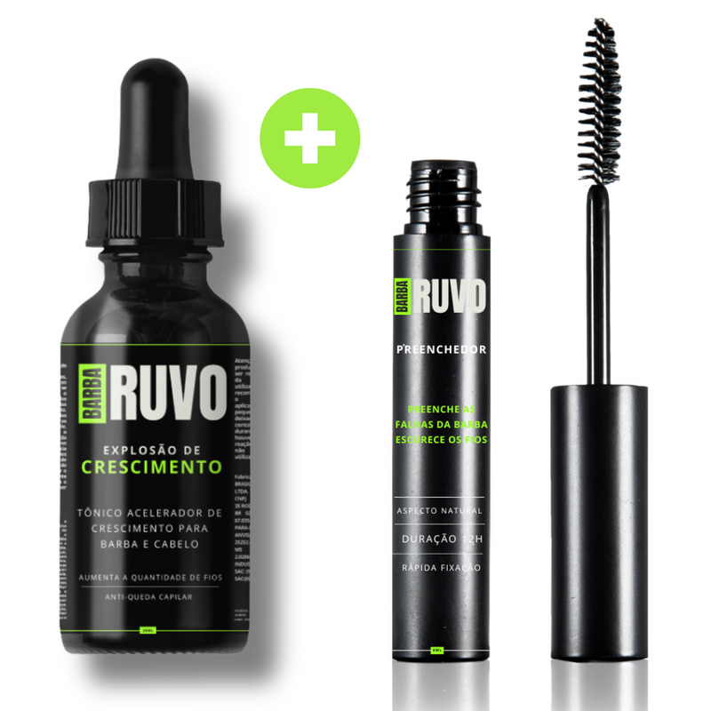 KIT BARBA RUVO CRESCIMENTO + PREENCHEDOR